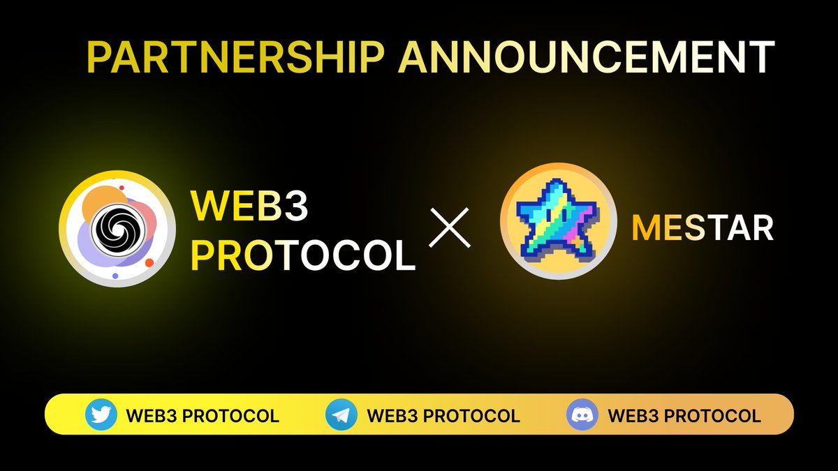 Web3_Protocol's tweet image. We are announced our new partnership with @MeStar_Game
A Web3 platform supports metaverse gaming, where you can enjoy playing games & get knowledge about the Web3 era. Soon new giveaways & AMAs with mestar
#web3_protocol #web3 #mestar