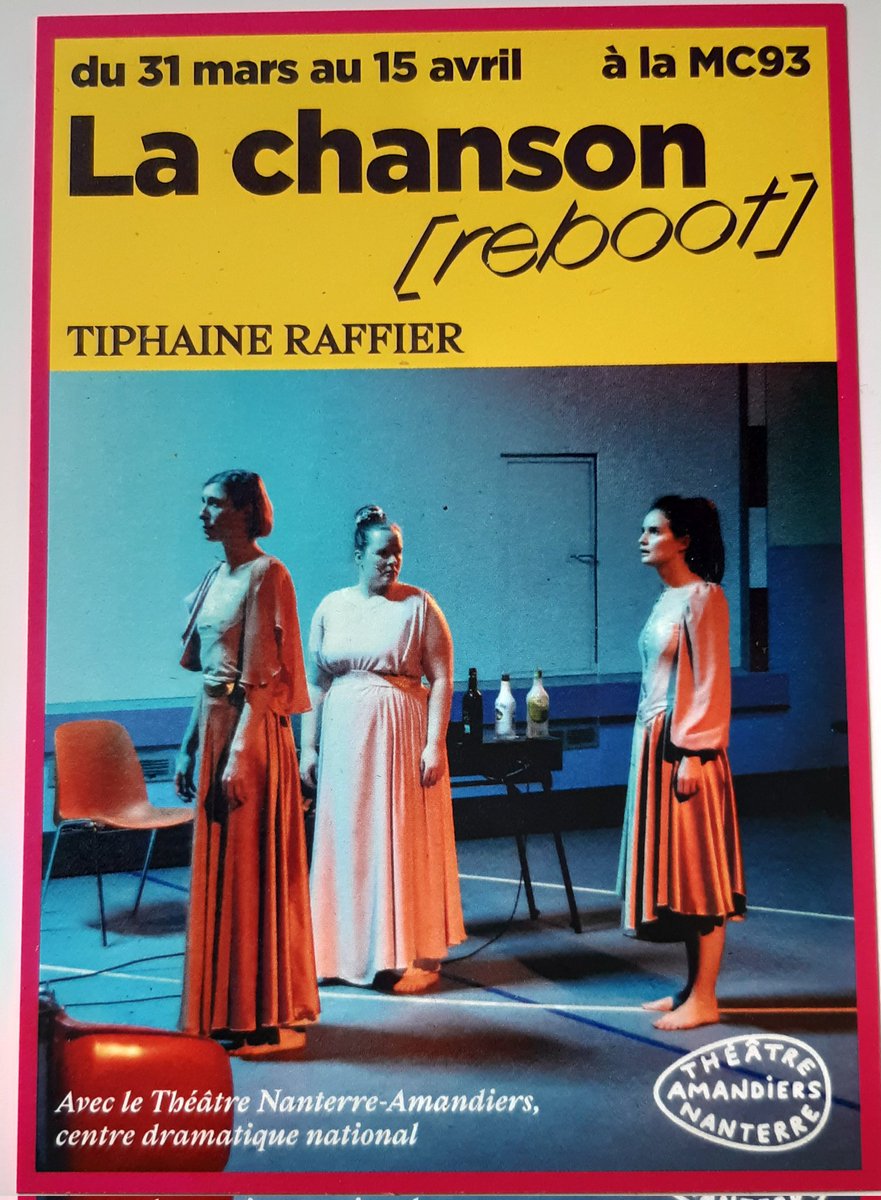 touronjn's tweet photo. La femme coupée en 2, c'est bien elle, Pauline, le personnage central de #LaChanson !
#TiphaineRaffier est depuis bien moins indécise et semble clairement avoir trouvé sa voie 😉
Cette reprise de sa première pièce se joue jusqu'au samedi 15 à @MC93Bobigny
Progr. @lesamandiers https://t.co/9z4RXsCSsN