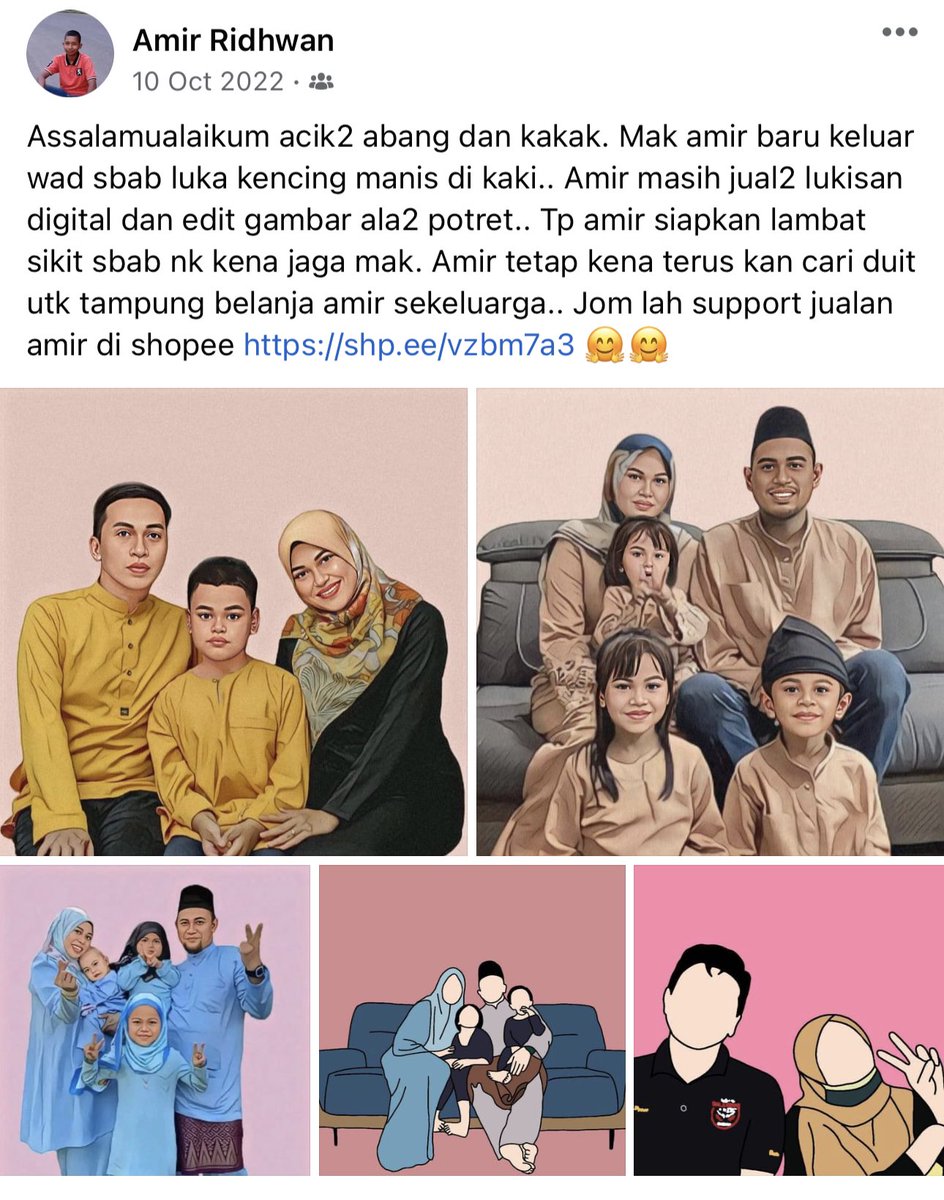 HezeriSamsuri's tweet photo. Anak mcm ni kita kena support. Gunakan talent untuk bantu keluarga, walaupun dia baru berusia 15 tahun.

Dia offer service dia di Shopee bawah nama Miame_Shop

Semoga Allah murahkan rezeki keluarga ini. 

Jom!!! https://t.co/7fTvgAr3t2