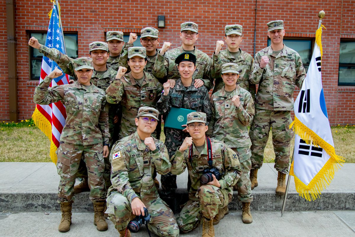 Today we said goodbye to several of our KATUSAs (Korean Augmentation to the U.S. Army) in a ceremony on <a href="/USAGHumphreys/">USAG Humphreys</a>. They completed their service obligation &amp; were honored in front of friends &amp; fellow Soldiers. Thank you for your service &amp; always remember - katchi kapshida! 🫡