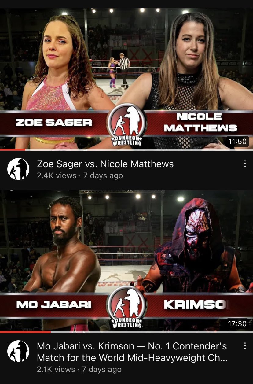 Dungeon Wrestling on Twitter "Check out some matches up on Dungeon