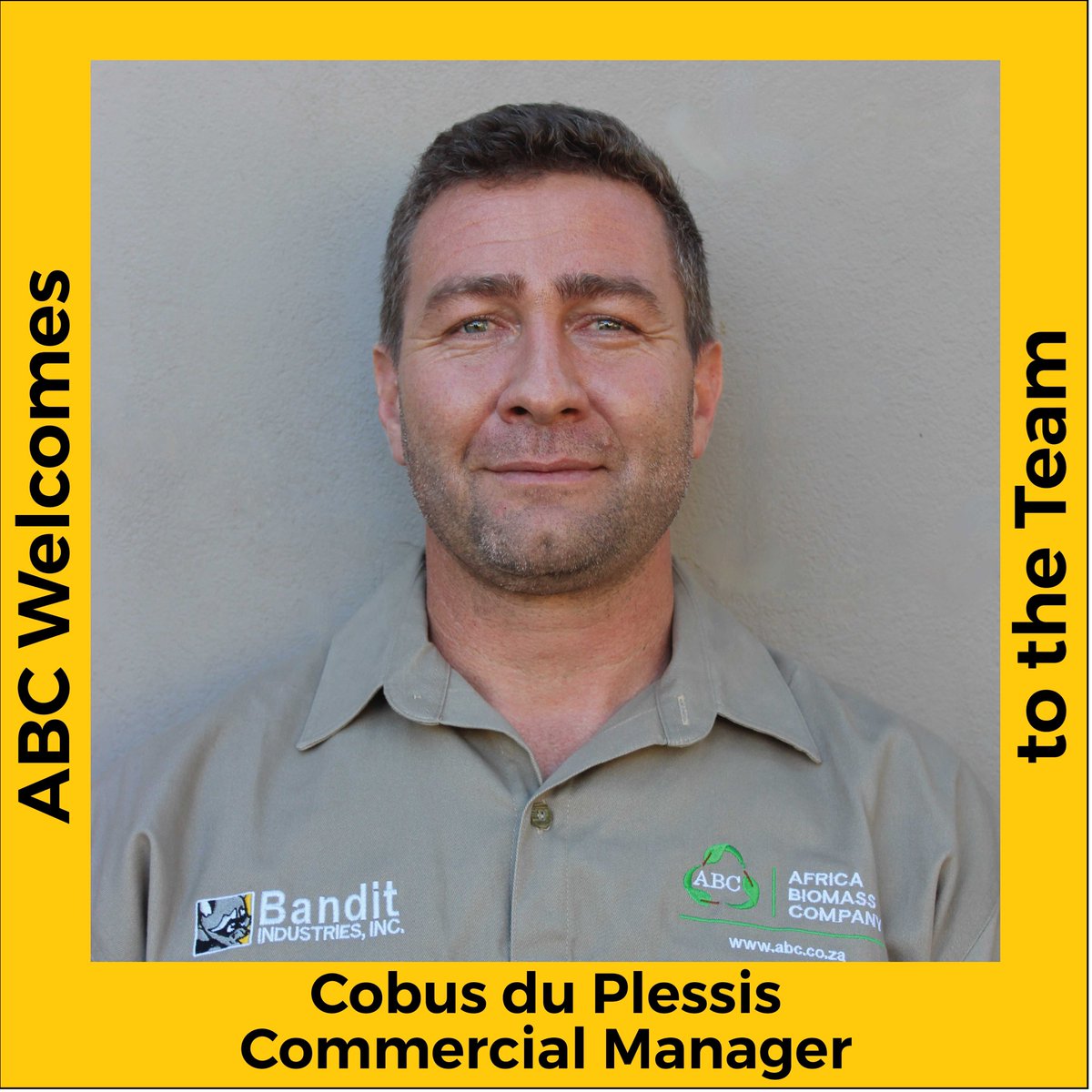 InfoBiomass's tweet photo. ABC would like to introduce and welcome our new Commercial Manager, Cobus du Plessis! With 10 years of experience in the biomass business world, Cobus brings a wealth of knowledge and expertise to our team.
#abc #africabiomasscompany https://t.co/J59t6OdWIj