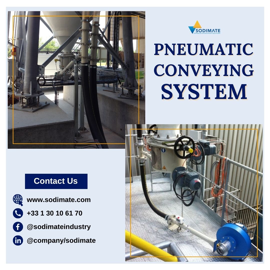 The pneumatic conveying system is a cost-effective solution to transport powders over long distances with very little loss. Sodimate delivers high-quality custom pneumatic conveyors for all kinds of industries. Contact us!

Call: +(33)130106170
Visit: bit.ly/42s0y62