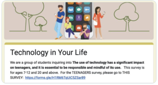 🆘 Please help   🆘 2-minute survey to help a group of 12-year-old students inquiry... @ibpyp

🤖  * Technology in your life  * 🤖

Your views matter! Click here and please pass it on...  👇

docs.google.com/forms/d/e/1FAI……  @ATorrens84  @DonnaMShah