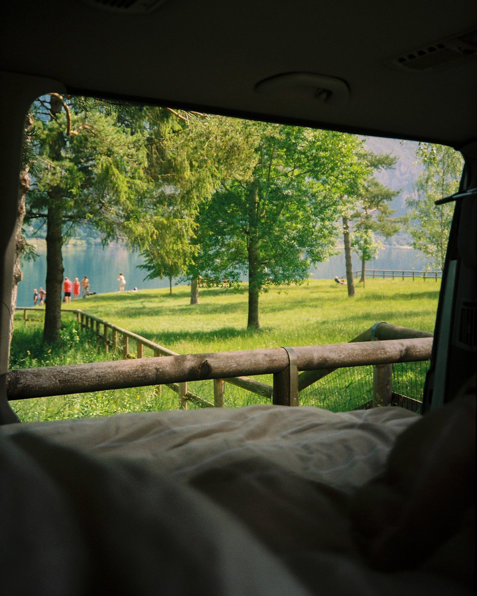 GM 💙 A film snap I took last summer on my first big road trip in my van Loki ☀️ Can’t wait for more moments like this in a few months 🥰