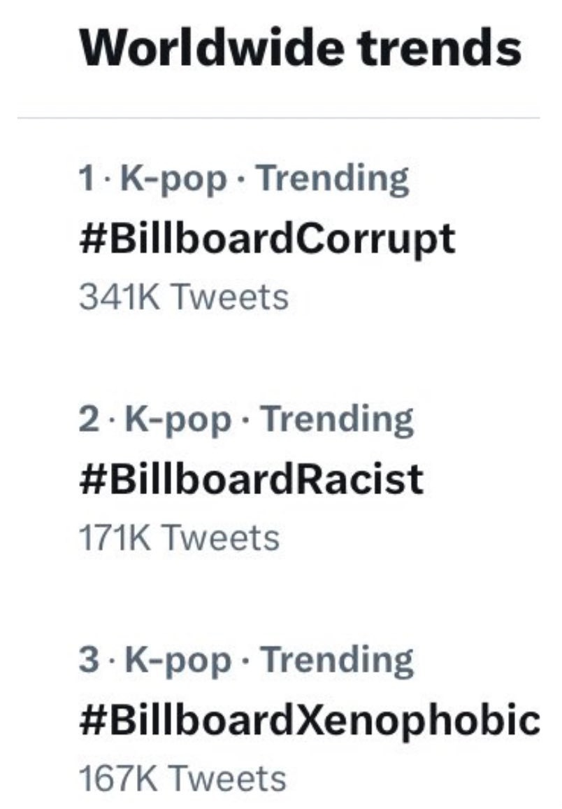 btstrendupdates's tweet photo. GET THEM, LOUDER AND CLEARER
 #BillboardCorrupt
#BillboardRacist
#BillboardXenophobic https://t.co/7cEDkaZtsE
