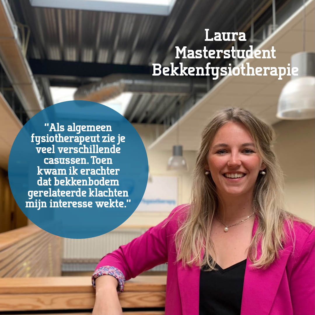 SOMT_UoP's tweet image. #masterstudent | Laura Spaan zit nu in haar 3e jaar van de master Bekkenfysiotherapie. ‘’Ik heb mij de afgelopen drie jaar nooit een nummertje gevoeld. Ze nemen je op de opleiding serieus en als er problemen zijn kan je altijd één van de docenten benaderen om advies te vragen.’’