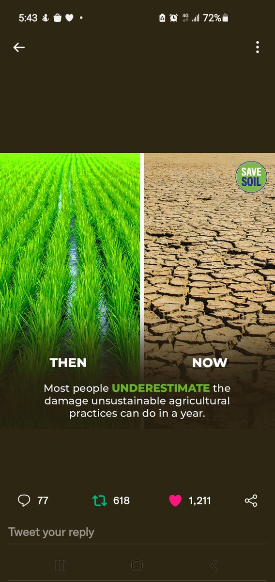 allisonquach1's tweet photo. Great to see that a large company like #Unilver is leading the way and promoting sustainable agricultural practices 🙌👏 We MUST ACT NOW to #savesoil We need policies to increase soil organic content to at leaders 3-6%. Visit https://t.co/FQcCEByg41 https://t.co/HFfYW5wRSr