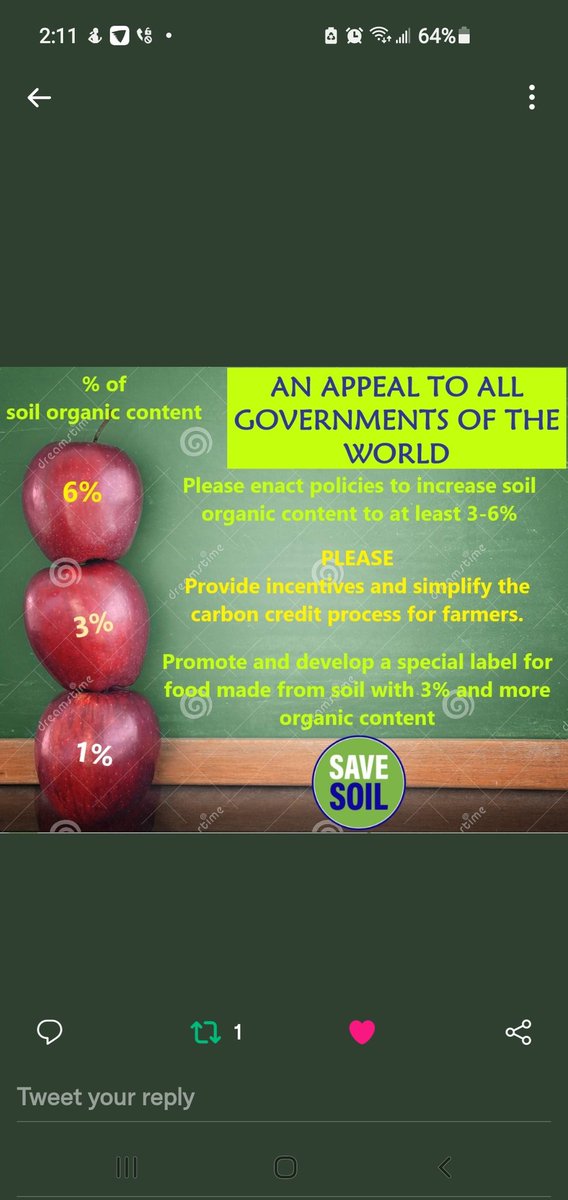 allisonquach1's tweet photo. Great to see that a large company like #Unilver is leading the way and promoting sustainable agricultural practices 🙌👏 We MUST ACT NOW to #savesoil We need policies to increase soil organic content to at leaders 3-6%. Visit https://t.co/FQcCEByg41 https://t.co/HFfYW5wRSr