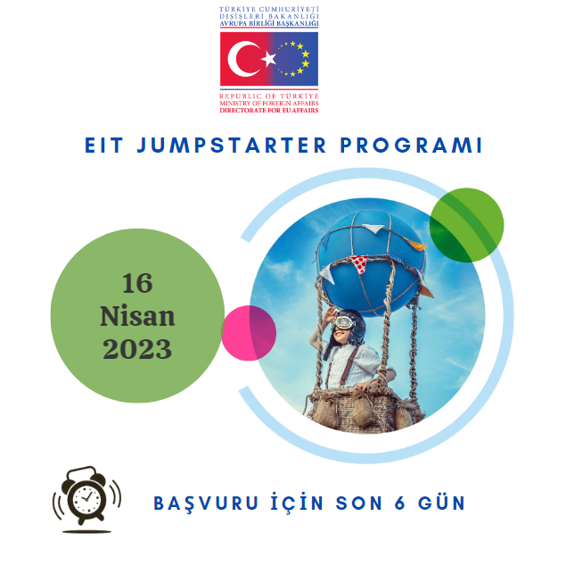 Lisans/Yüksek Lisans/Doktora öğrencilerine, araştırmacılara ve girişimcilere açık olan #EITJumpstarter programına başvurmak için son 6 gün! @Tubitak @UfukAvrupa_TR

⏲️16 Nisan 2023
ℹ️bit.ly/3Us0iAr