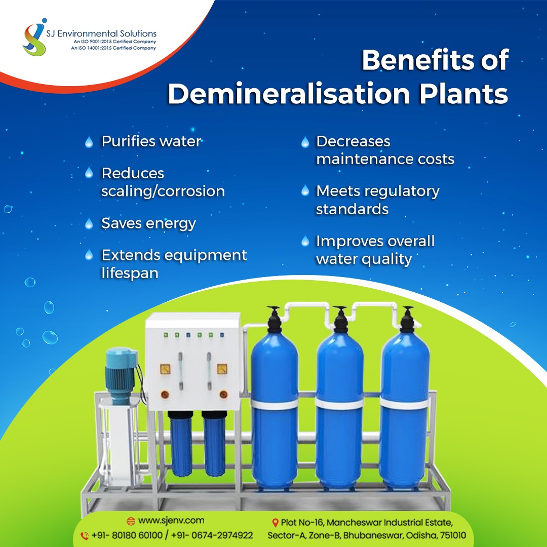 EnvironmentalSj's tweet photo. Demineralization plants are a crucial element in water treatment processes, offering numerous benefits to the environment. Overall, demineralization plants are an effective solution for improving water quality and promoting environmental https://t.co/HQCqivG3af for more info. https://t.co/K50WWssAQh