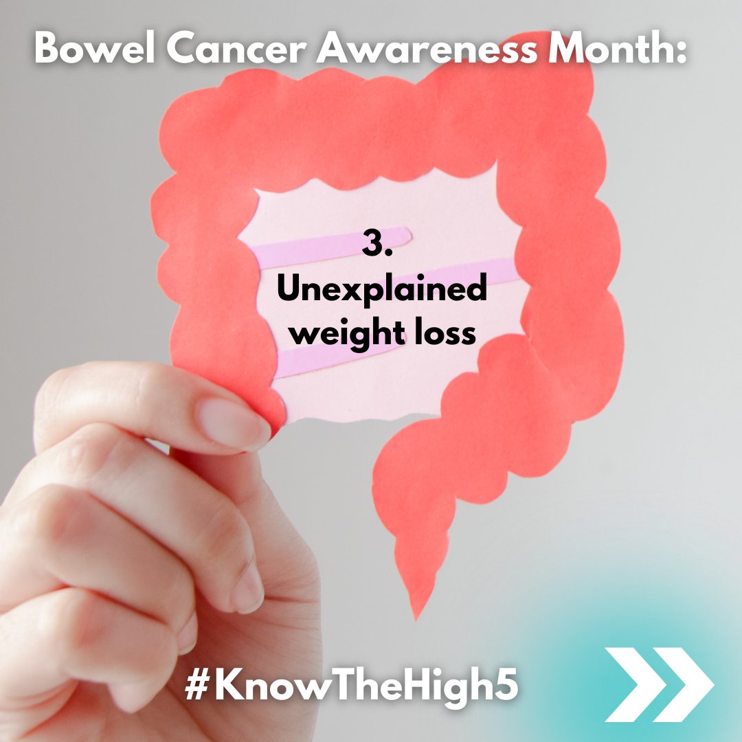 (1/2)💩 April is #BowelCancerAwarenessMonth. ❔ Do you know the signs? (A lot of the signs do link with other conditions but it is always safer to get checked if something is out of the ordinary. Share to raise awareness #KnowTheHigh5 #Stoma #Ostomy #BowelCancer #BowelCancerUK