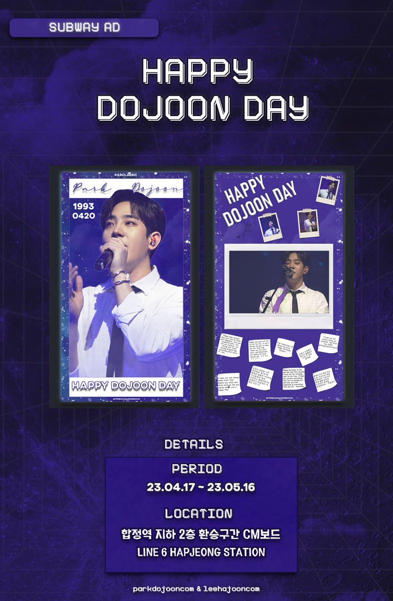 parkdojooncom's tweet photo. — OUR IRON MAN DOJOON ⛓️
↳ SUBWAY AD

📍 합정역 지하 2층 환승구간 CM보드
🗓️2023.04.17 - 2023.05.16

#더로즈 #박도준 #TheRose #Dojoon #OurIronManDojoon https://t.co/xLugDJSjjU