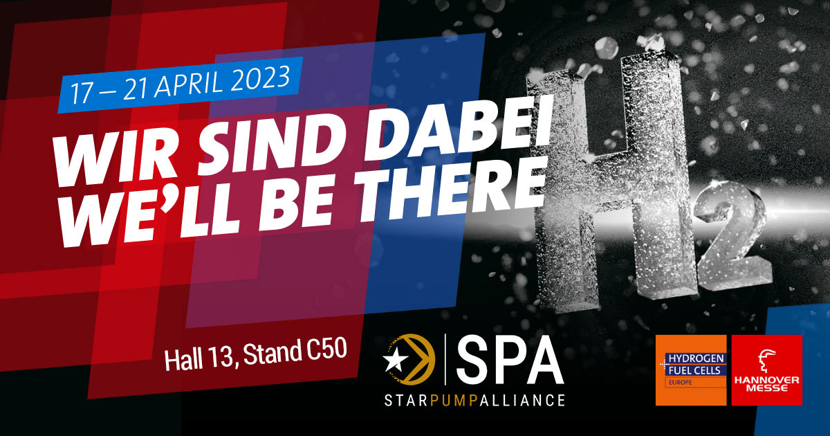 star_pump_SPA's tweet photo. #HANNOVER #MESSE - HYDROGEN &amp; FUEL CELLS
We and our members &amp; partners #DICKOW, #EDUR, #HERMETIC, #MUNSCH, #NETZSCH and #BENTec/#H2Powercell will be at the #Hydrogen &amp; #FuelCells in Hall 13 at Stand C50. Your free tickets:
EN: https://t.co/A6LdEgBpa8
DE: https://t.co/oa0vzV0x5K https://t.co/uWIwOtdzxN