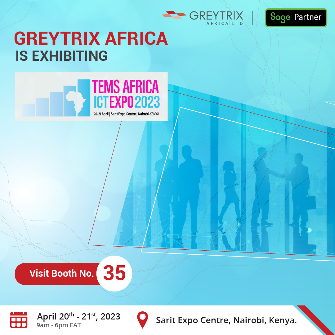 GreytrixAfrica's tweet photo. We're excited & all set for the upcoming @TEMSICTExpo2020 EXPO 2023, an event that will buzz you. Join us from 20-21 April 2023 @SaritThe
To Register 👇
https://t.co/U96x6GmKT5
@sage @SageGroupZA
#GreytrixAfricaAndMiddlEast #sage #erpkenya #b2b #smb #sme #africa #ictevents #tech https://t.co/EjtbLZqoKI