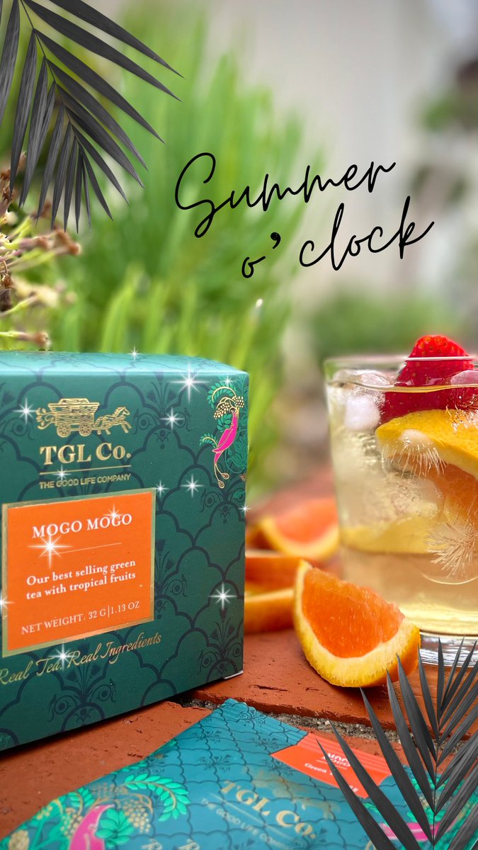 Summer is here and it's time to beat the heat. Now enjoy the goodness of Mogo Mogo - TGL Co's tropical fruit infused tea, with the great taste of mango, banana, guava and melon. Add some ice and a sweetener of your choice to the brewed tea, and breeze through the summer.

#tgl