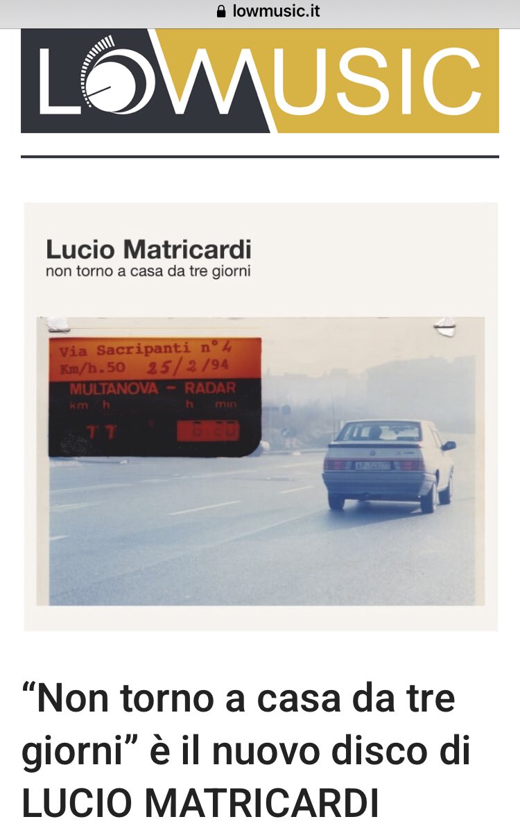 lowmus's tweet photo. #recensione #luciomatricardi https://t.co/GyjwaRvFEs @L_altoparlante https://t.co/WJyVdjgAE4