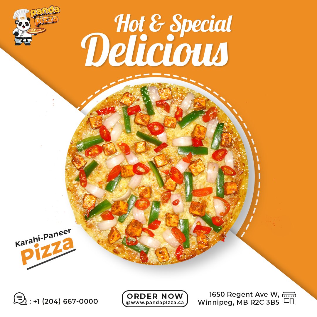 PandaPizza_CA's tweet photo. We are excited to announce we have opened pizza restaurant in the Winnipeg.

Meat Pizzas
Veg Pizzas
Indian flavoured
Beverages, Dips and more

Order online- https://t.co/vlzStdVe6q
Or call now- +1 (204) 667-0000

#Pandapizza #TFC #food #pizza #yum #pizzadelivery #yummy #amazing https://t.co/pqXyGENO5p