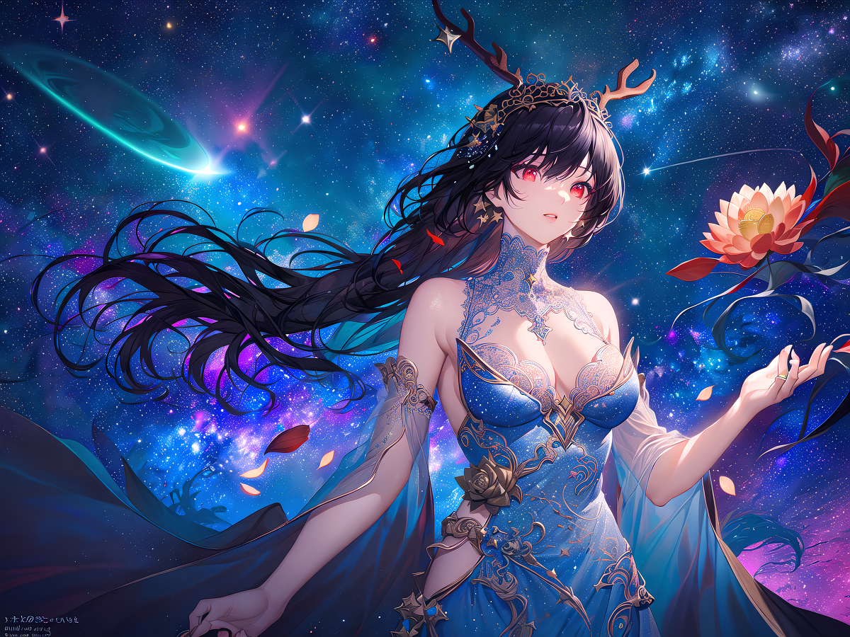 Matthewxy2's tweet photo. 𝓰𝓪𝓵𝓪𝔁𝔂 #オリジナル #宇宙 #龍娘 #看板娘 #AIイラスト #StableDiffusion #星空 #ファンタジー #魅惑の谷間 #黒髪ロング https://t.co/wq5zABG103 https://t.co/lwX7geluzZ
