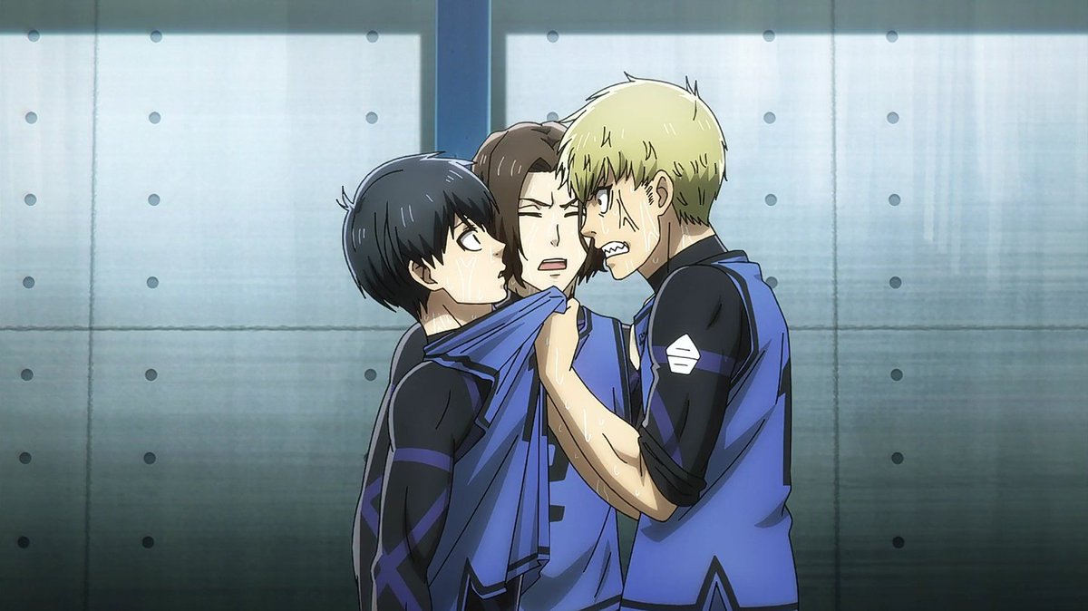 nyansagii's tweet photo. the way the whole blue lock anime was just isagi getting manhandled 😭 https://t.co/Oorx9Timkq