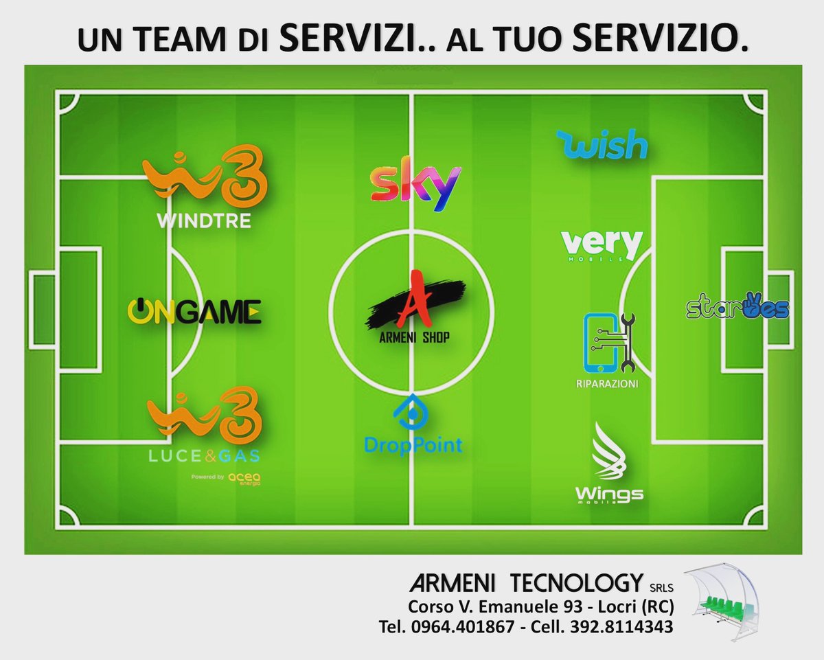 Da Armeni Tecnology trovi tanti servizi..per ogni tua esigenza.
Disponibilità e professionalità al TUO servizio.