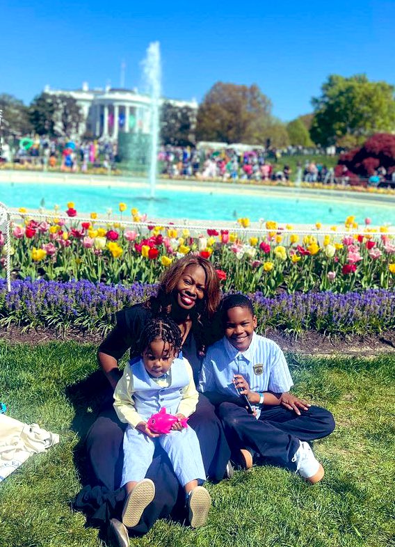 Sitting on the White House lawn with my babies. My son left me such a beautiful legacy and enormous gift of these two beautiful boys. #EasterEggRoll #GBabies #WhiteHouse #Trenton #SugarBear
