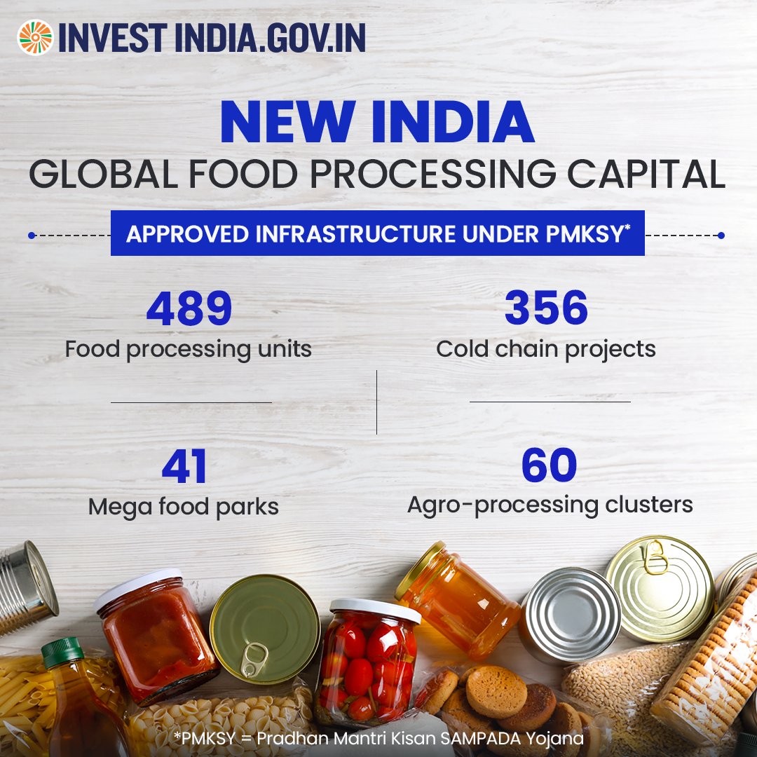 FOOD PROCESSING MIN on Twitter "RT InvestIndiaUK InvestInIndia The