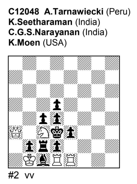 zwischenfehler's tweet image. WHITE TO PLAY &amp;amp; MATE IN 2

Four composers from three different countries have joined hands! This is truly a creation of global stature!

Level: easy and pleasurable.

#chess #chessproblem #solving