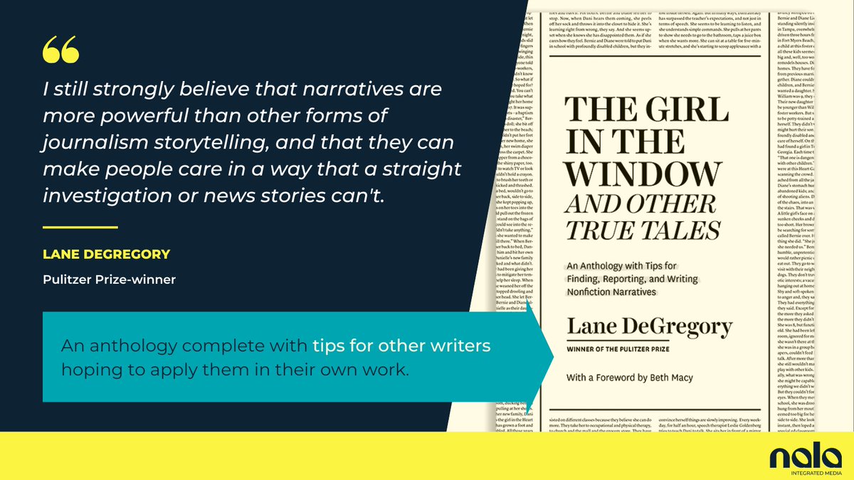 Have the bones of a compelling story itching to be discovered? We empower you with insights from the best in the biz. Just released: Tips for writers from Pulitzer winner <a href="/LaneDeGregory/">Lane DeGregory</a>. poynter.org/reporting-edit… Resource: <a href="/Poynter/">Poynter</a>

#Storytelling #Storytellingtips #tipsforwriters