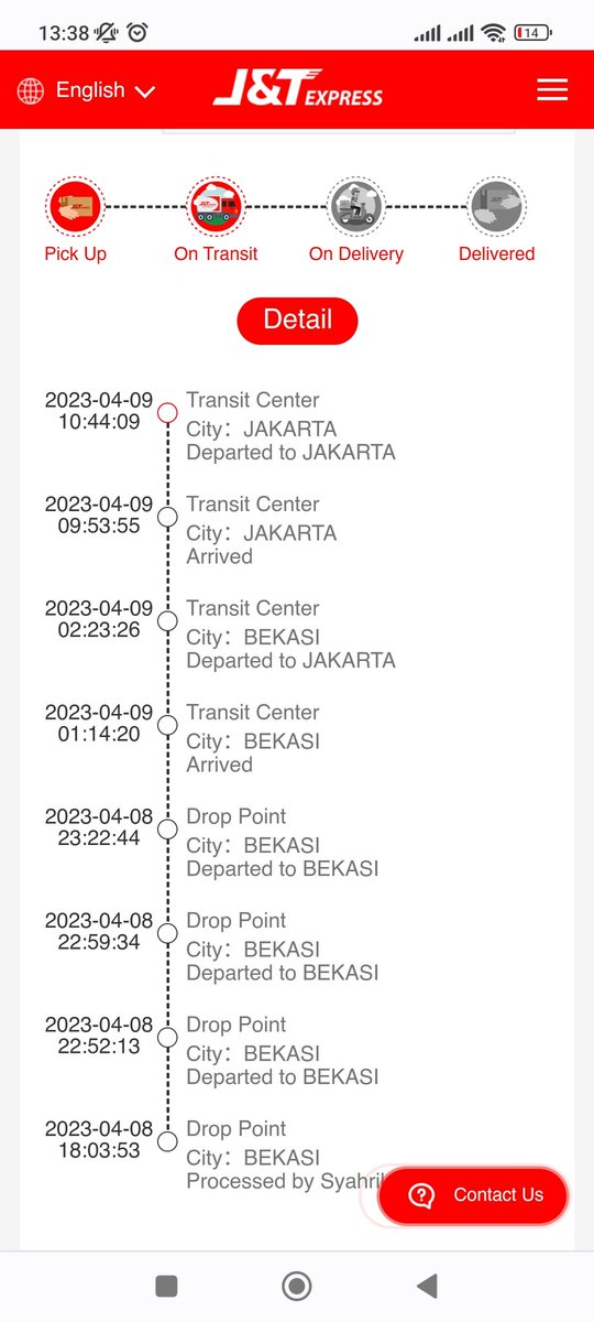 danny_dwi's tweet photo. @jntexpressid Stuck dari tgl 9 gak ada pergerakan sama sekali, mana ada 2 lagi d situ semua https://t.co/5f2ZJyPYbZ