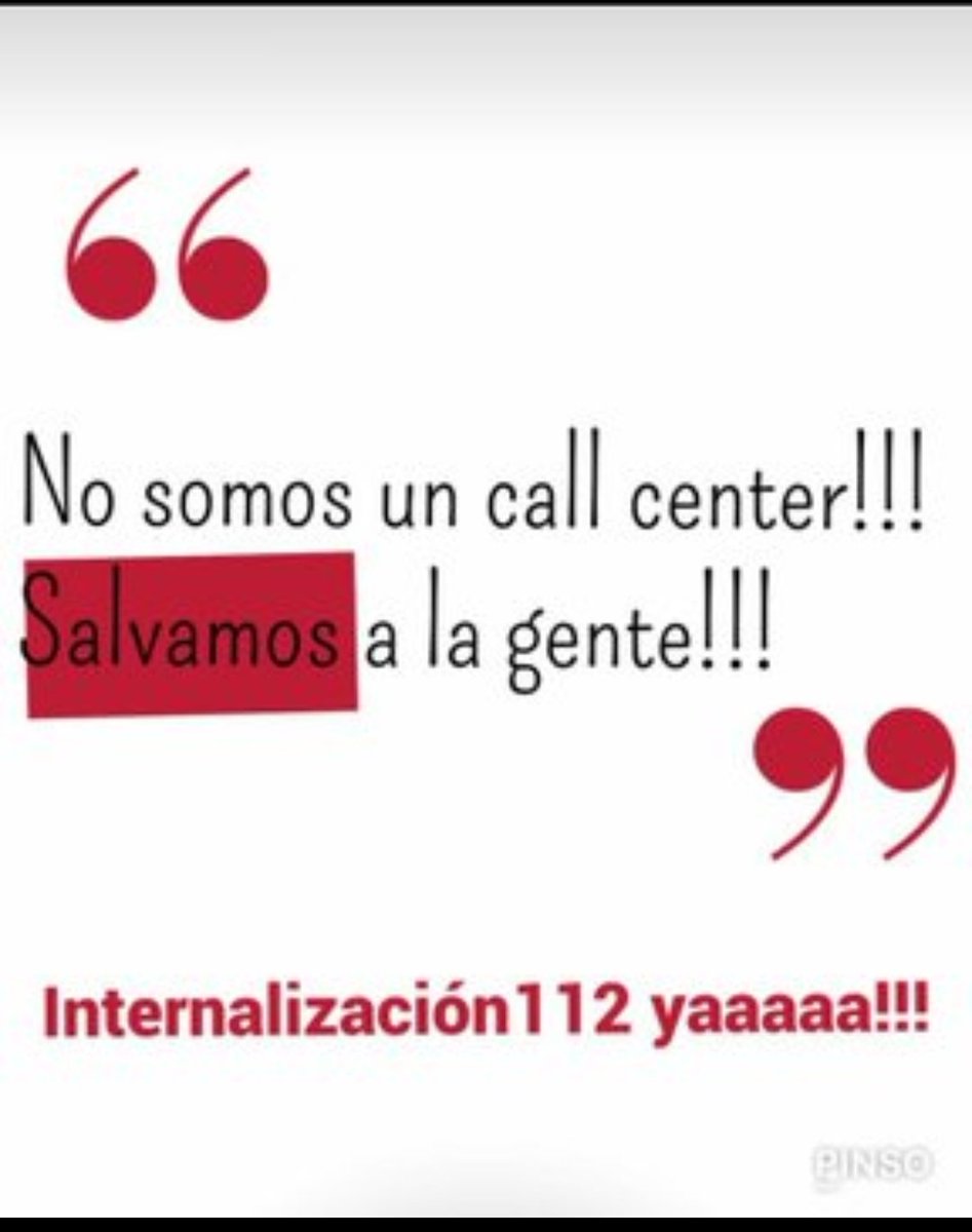 <a href="/antoniosanz/">Antonio Sanz Cabello</a> <a href="/E112Andalucia/">EMA 112</a> También nos gustaría darles las gracias cuando dejemos los trabajadores de estar subcontratados. Dejemos de enriquecer a una empresa privada con dinero público <a href="/Serveo_com/">Serveo</a> . Dejemos de estar en un convenio q no nos corresponde #Telemarketing ,20 largos años en precariedad laboral