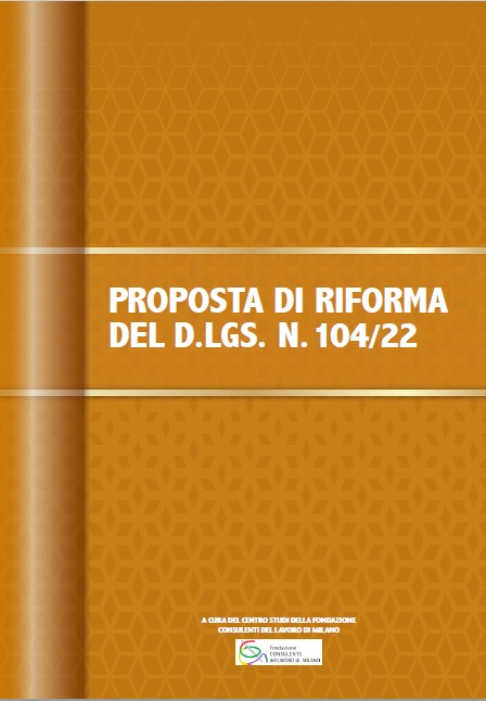 📝LA CARICA DEI 104
✍🏻di <a href="/loredanasalis20/">S lori</a>, #ConsulentedelLavoro a Milano e <a href="/andreaasnaghi/">Andrea Asnaghi</a>, Consulente del Lavoro a Paderno Dugnano (Mi)
Proposta di legge del Centro Studi della Fondazione Consulenti del Lavoro di Milano
🔎Leggi l’articolo: bit.ly/3zL3u0C
#Sintesi <a href="/cpo_mi/">Consulenti Lavoro MI</a>