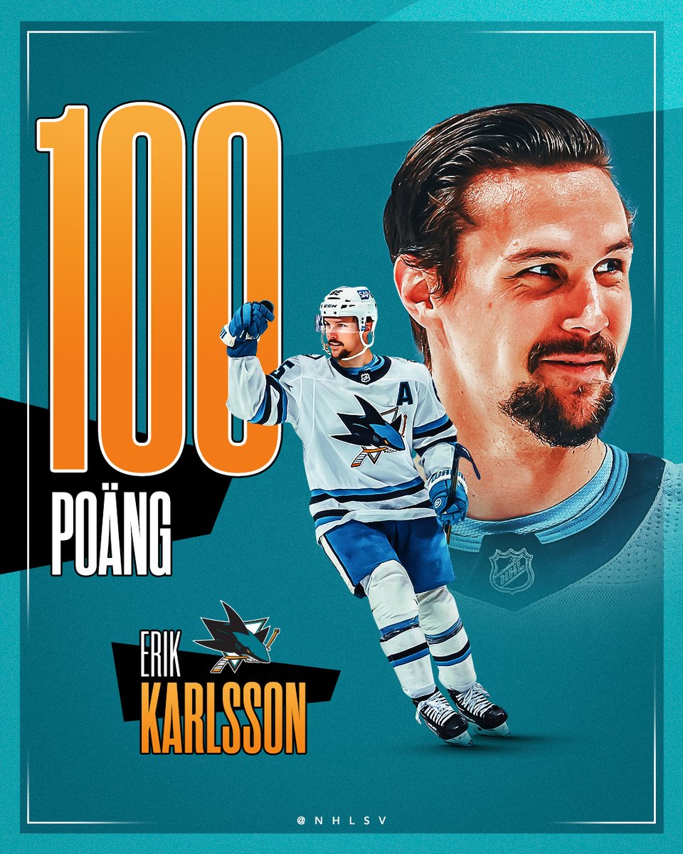 FÖRSTA SVENSKA BACK ATT GÖRA DET 🌟 

<a href="/ErikKarlsson65/">Erik Karlsson</a> | <a href="/SanJoseSharks/">San Jose Sharks</a> | #EK65 | #SJSharks