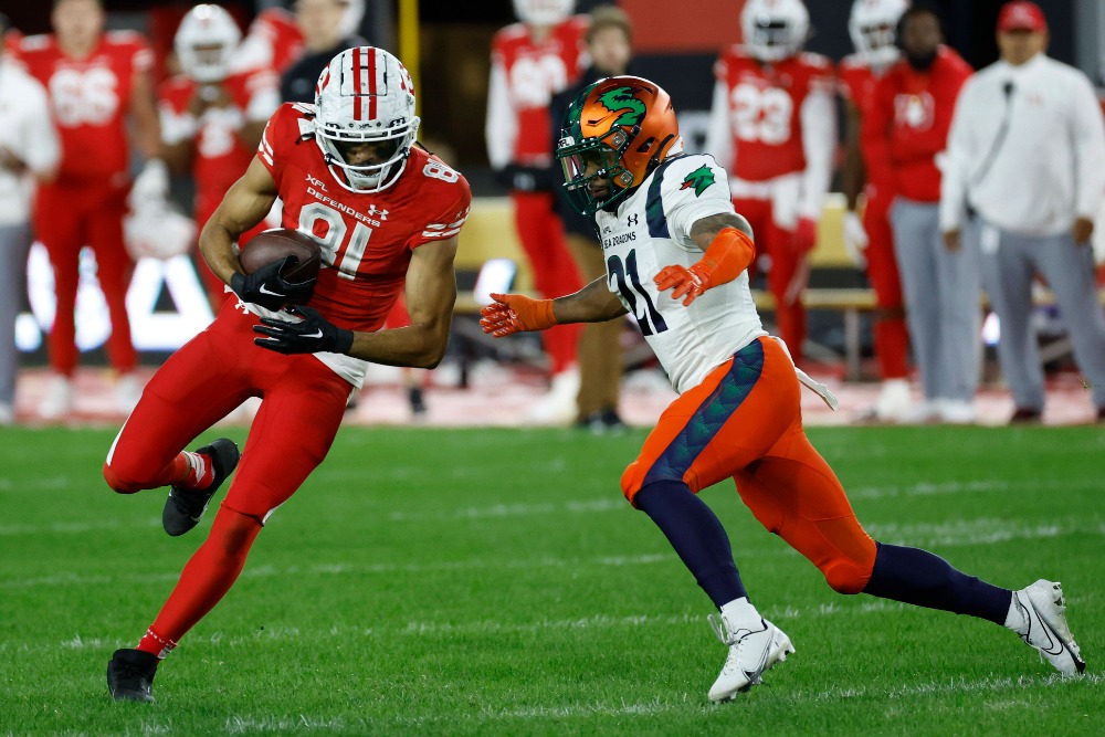 Touchdown24_Mag's tweet image. XFL: Defenders und Roughnecks machen Playoffs klar #XFL #HoustonRoughnecks #OrlandoGuardians #DCDefenders #SeattleSeaDragons #St.LouisBattlehawks #VegasVipers tinyurl.com/2y83un6b