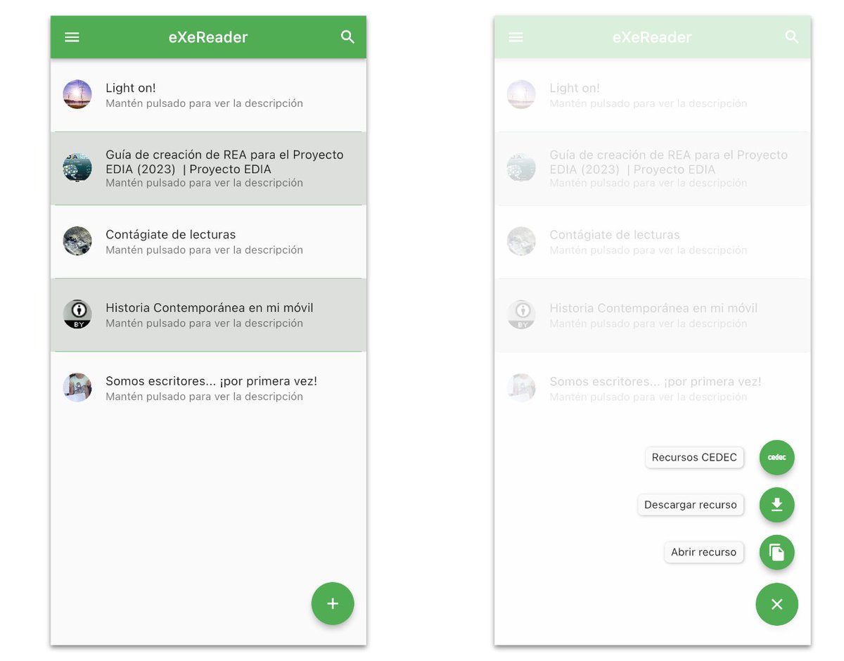 Nueva versión de eXeReader para Android e iOS. Una forma sencilla de poner los materiales creados con #eXeLearning a disposición de nuestro alumnado para consultar desde dispositivos móviles.

Más información y enlaces de descarga 👉 cedec.intef.es/nueva-version-…