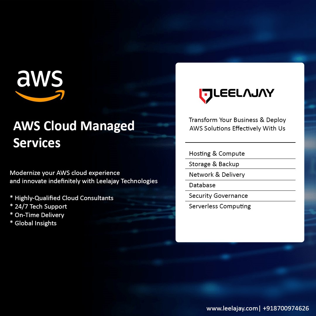 techleelajay's tweet photo. Visit: https://t.co/dkYlsLETwA
Say goodbye to cloud performances and reliability headaches and hello to seamless cloud operations with our comprehensive AWS Managed Services!
#AWSManagedServices #cloudservices #cloudoptimization #cloudreliability #cloudsecurity #cloudexperts https://t.co/xZ6MTh3HEy