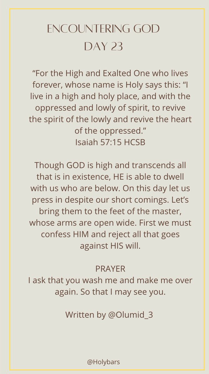 olumid3's tweet photo. Day 23 of the Fast.
The road to Encounter 23’ https://t.co/TGjKZmylrr