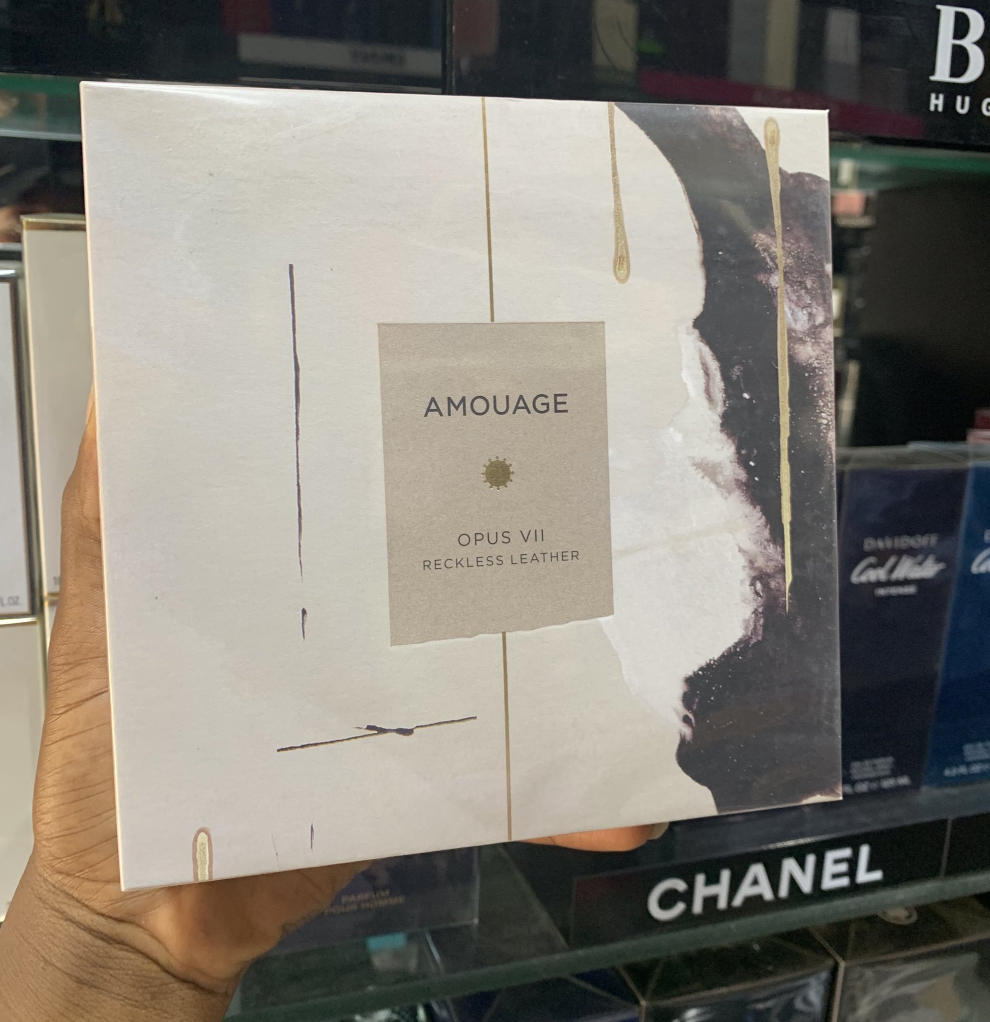 amouage reckless leather