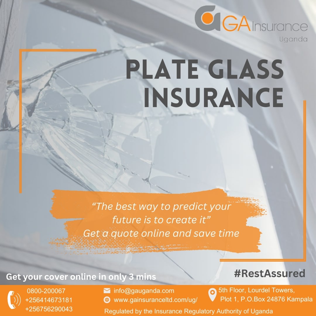 ga_uganda's tweet photo. Protect your business against any damage or breakage of large panes of glass on your commercial buildings, like shop windows.
Get your quote online
Link: https://t.co/Lbij29E4AH
#GAInsuranceUganda #PlateGlass #BrokenGlass https://t.co/GFoD0Yti9Y