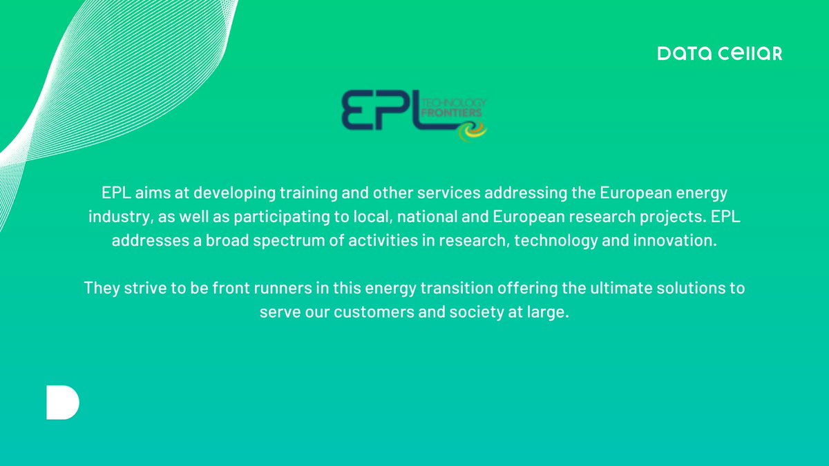 DATACELLAR_EU's tweet photo. π« #EPL is active in research, consultancy, engineering and in assisting industry in the field of energy transition to the low carbon economy.
πhttps://t.co/3vflQzmiI0
#DATACELLAR_EU https://t.co/Uxskrl9bKS