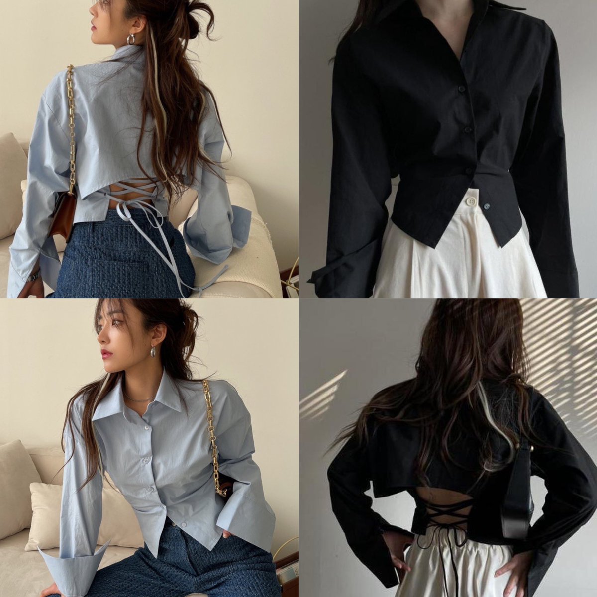 poppy_rjk's tweet photo. เสื้อเชิ้ตแขนยาว ผูกเชือกด้านหลังสวยงะ https://t.co/UbA8Crnj3h