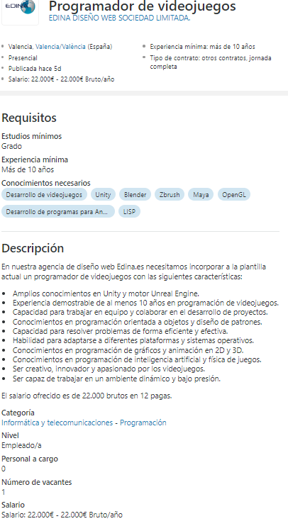 putasconsultor1's tweet photo. #ofertacanallita😼
Te gusta programar vídeo juegos, con +10 años/exp en Unity/Unreal y trabajar bajo presión?
No es tu día de suerte, EDINA paga 22K, presencial en Valencia; Podrás vivir en un zulillo comiendo mortadela🤓
🧠💡#FaltaTalento
🏃♂️🏃♀️Se lo quitan de las 👐 https://t.co/S0upvhiHvY