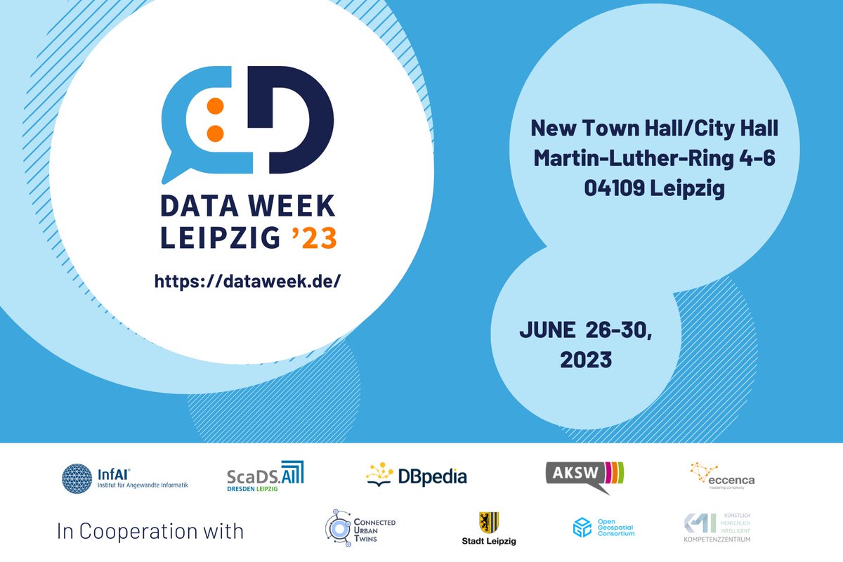 The LSWT Is Back ! 🤝 📢 Attention all #techenthusiasts! The highly anticipated Leipzig Semantic Web Day (LSWT) is here! 🤖🌐Join us at #LSWT2023, where we'll explore the latest developments in semantic technologies and data!! #SemanticWeb #eccenca #techconference