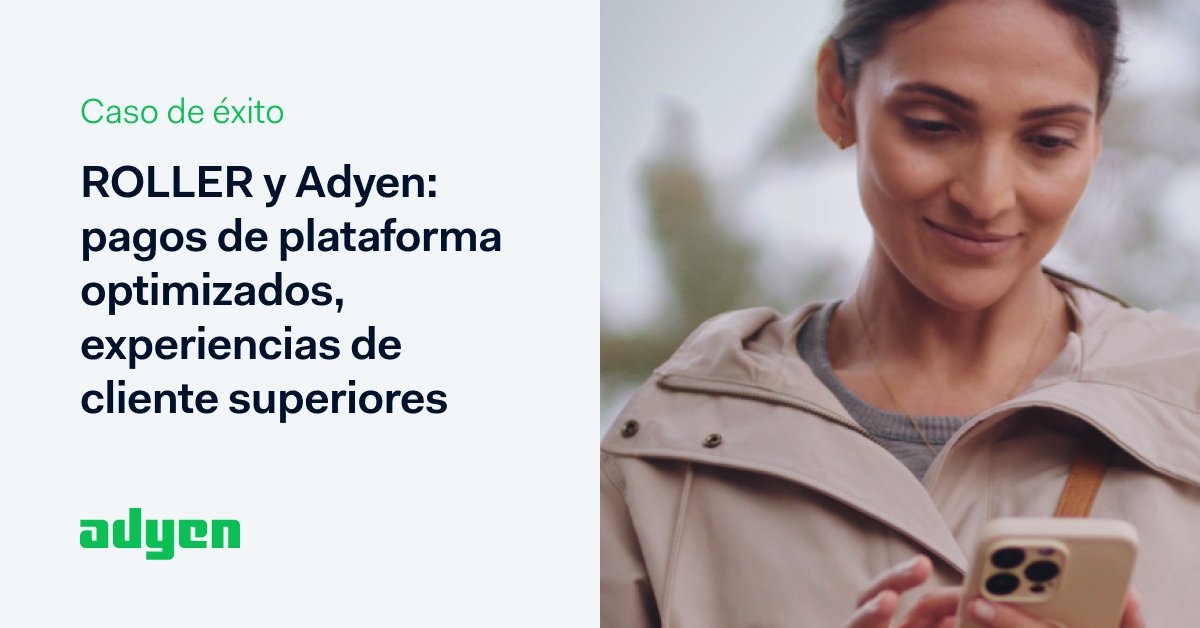 adyen_es's tweet photo. Desde el aumento de las tasas de autorización hasta los #pagos internos☝️
Descubre en nuestro blog cómo ROLLER, plataforma de #gestionintegral para atracciones, ayuda a sus clientes a crear experiencias increíbles gracias a #AdyenforPlatforms ➡️ https://t.co/NUbLZRxxa4 https://t.co/aR8bbMFV2g