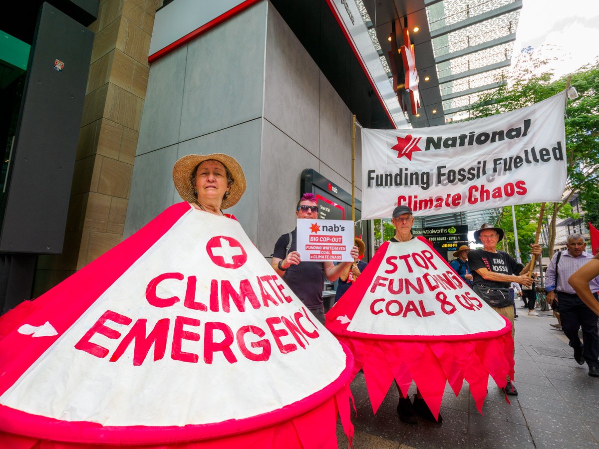 MoveBeyondCoal's tweet photo. WOW, the 10 Days of Action on @NAB was bigger, better and bolder than we ever could've imagined, clocking up 80+ actions online, inside and outside NAB branches and offices across the continent!
This is what people-power looks like. ✊
#nonewcoal #MoveBeyondCoal #climatejustice https://t.co/sbXWbroXlD