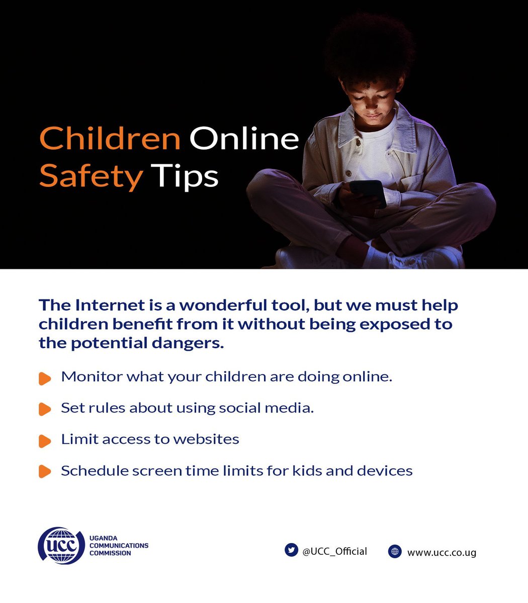 Internet is a very useful tool in all sectors but we should task to protect our future generation from cyber dangers through internet parental controls.
@UCC_Official @UCC_ED #Childonlineprotection @MoICT_Ug