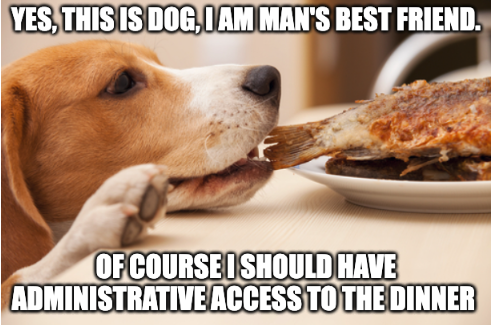 CroodSolutions's tweet image. How dogs help us to understand the importance of principle of least privilege and zero-trust: