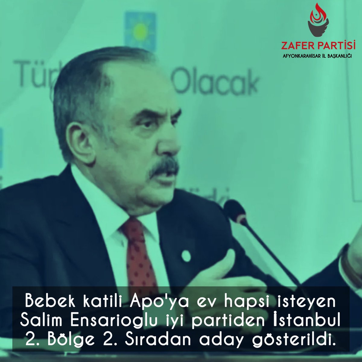 Meclisi hainlerin eline bırakma! Ülkeyi siyasetçi kılığındaki teröristlere teslim etme! 
#ZaferPartisi burada!