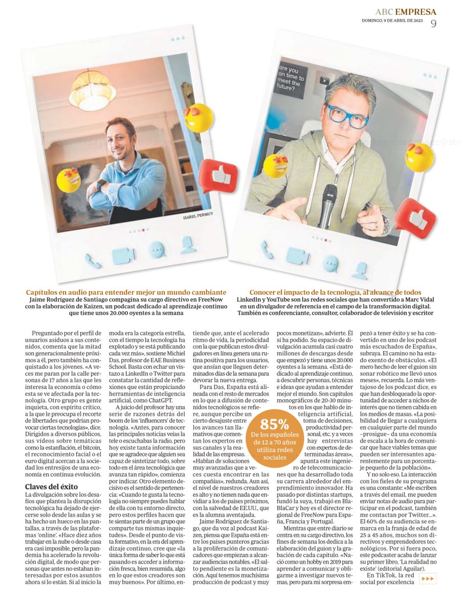 La prensa cuenta a través de las historias de 4 influencers algunas de las claves del éxito en redes sociales, algo que decimos siempre a nuestros clientes: ofrecer valor y calidad a sus seguidores y ser constantes y previsibles.
#SocialMedia #Influencer