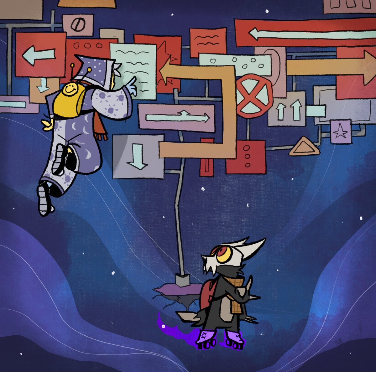 Arrrrimo's tweet photo. Did you know that the Collector actually stayed with Clawthorns and sometimes goes on funky space adventures with King? 

#toh #TheOwlHosue https://t.co/CR7453DEA9